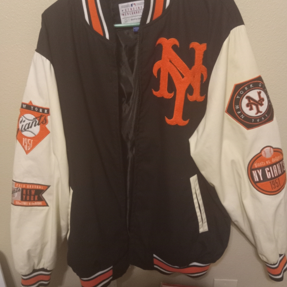 New York Baseball Giants 1951 All Stitched Varsity Jacket, XL